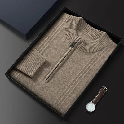 Aurelio | Zip Wool Sweater