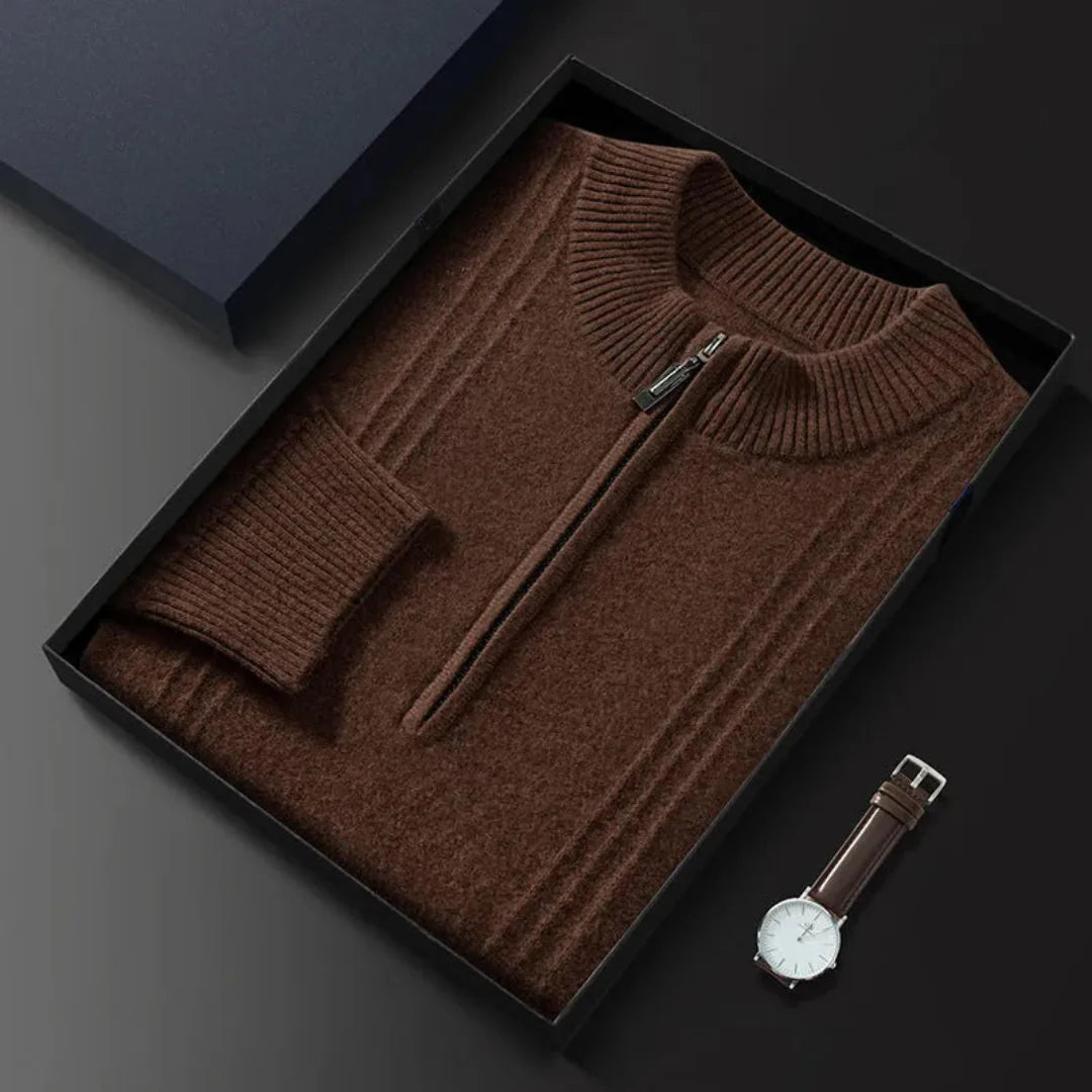 Aurelio | Zip Wool Sweater