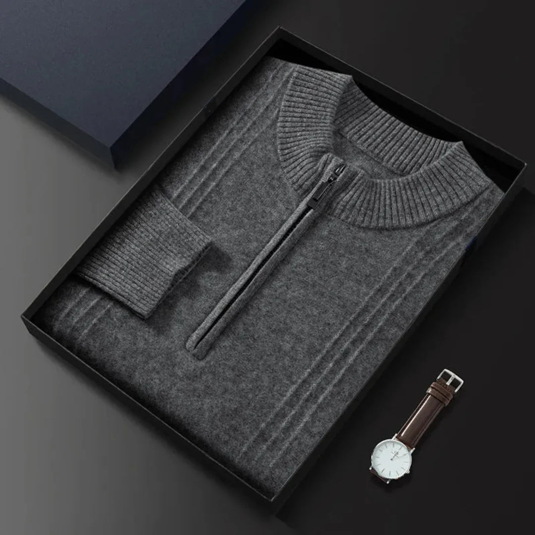 Aurelio | Zip Wool Sweater