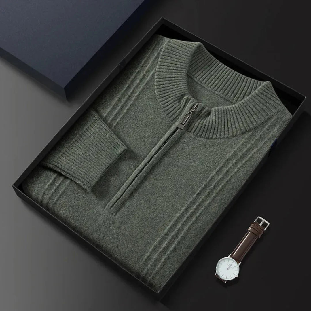 Aurelio | Zip Wool Sweater