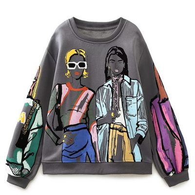 Xavier® | Casual Fall Sweatshirts With Wool Print