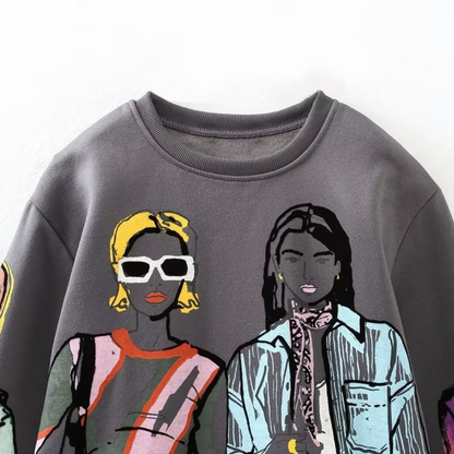 Xavier® | Casual Fall Sweatshirts With Wool Print