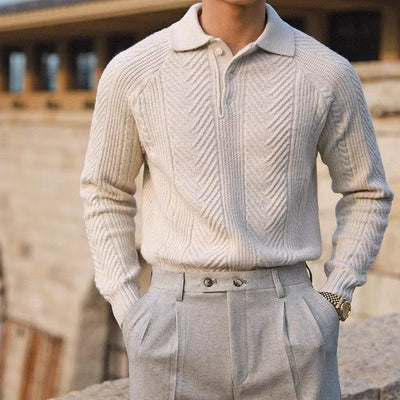 Allon® | ASAN Old Money Knit Textured Polo