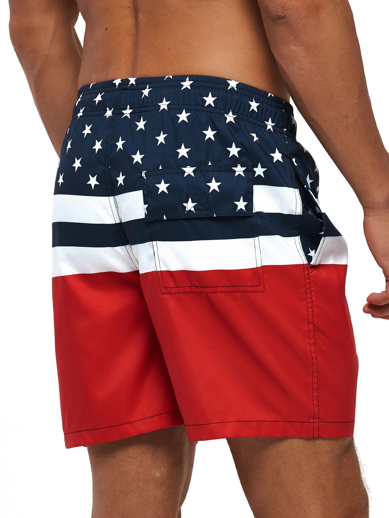 Zosima | Stars And Stripes Print Swim Shorts