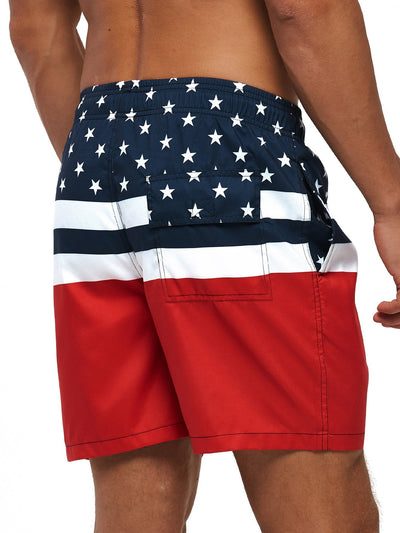 Zosima | Stars And Stripes Print Swim Shorts