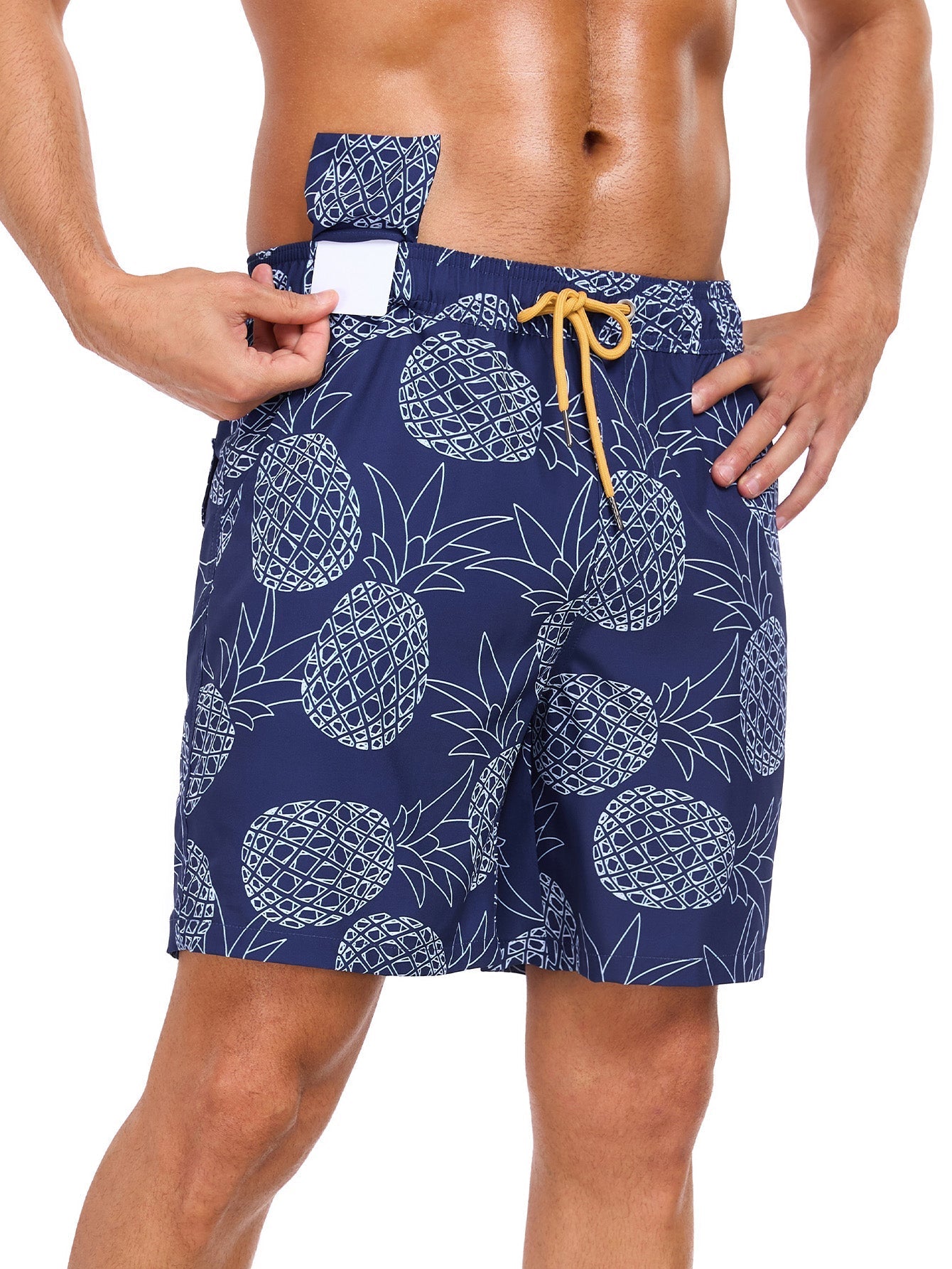 Aciano® | 2 In 1 Pineapple Print Swim Shorts