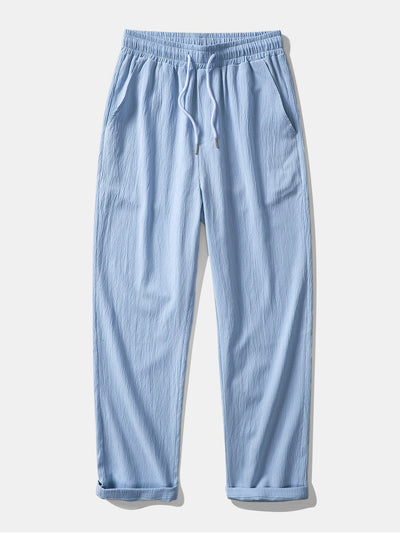 Yago® | Wrinkle Textured Straight Leg Pants
