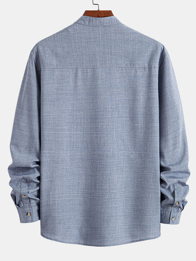 Alboin® | Long Sleeve Stand Collar Shirt