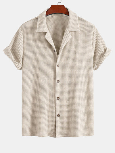 Josué® | Textured Cuban Shirt & Straight Leg Linen Pants