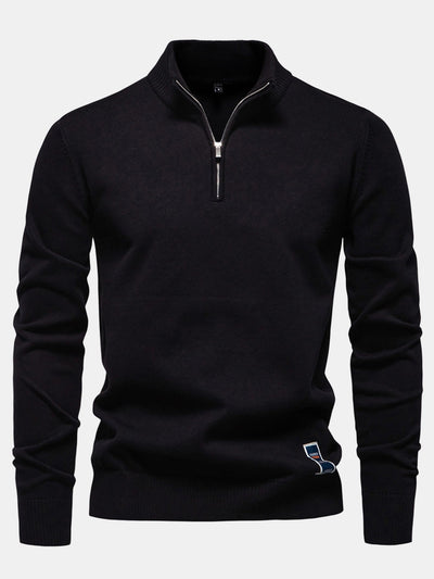 Hasan® | Quarter-Zip Sweater