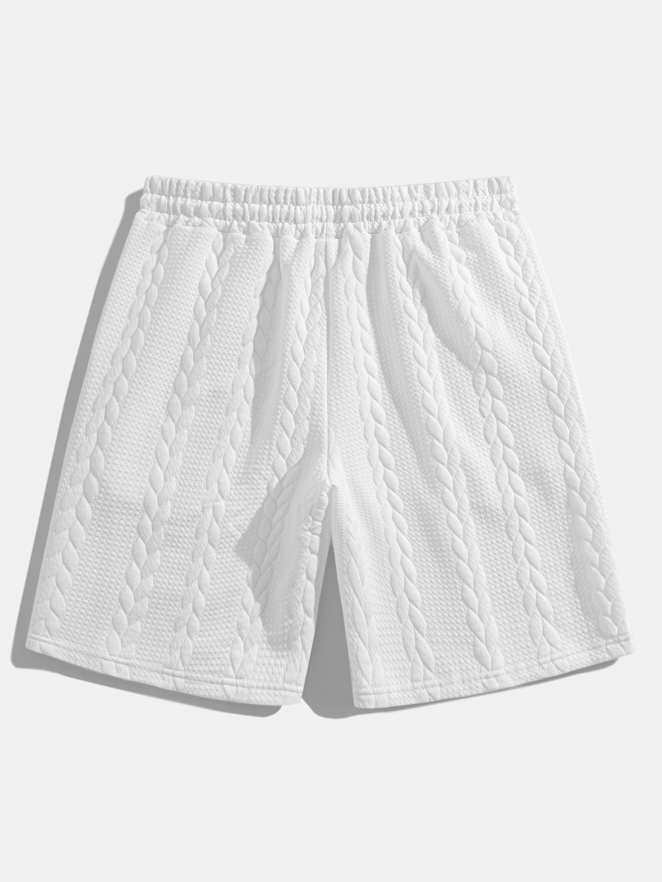 Cyrus® | Relax Fit Mid-Length Sleeve Twist Jacquard T-Shirt & Shorts