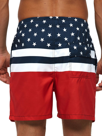 Zosima | Stars And Stripes Print Swim Shorts
