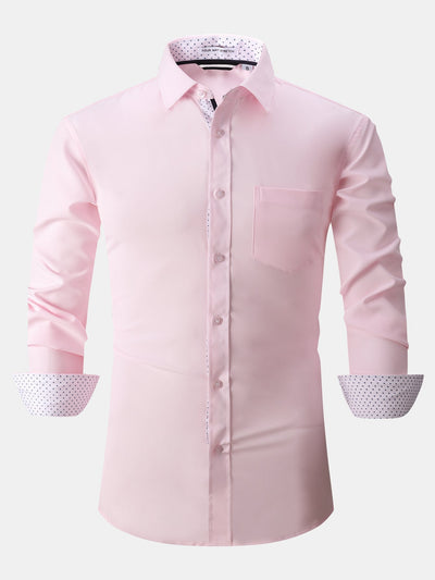Dalmacio® | Long Sleeve Contrast Dress Shirt