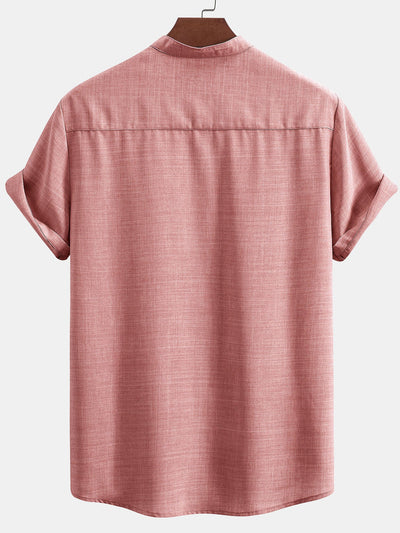 Donovan® | Short Sleeve Stand Collar Shirt