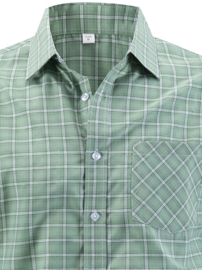 Lamberto® | Long Sleeve Plaid Button Up Shirt