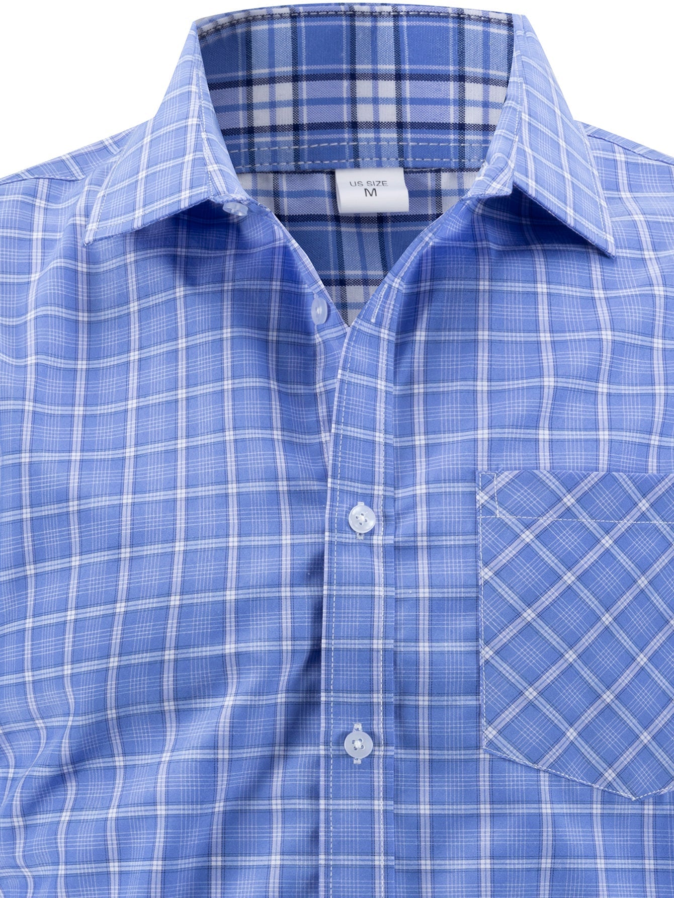 Lamberto® | Long Sleeve Plaid Button Up Shirt