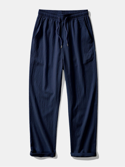 Yago® | Wrinkle Textured Straight Leg Pants