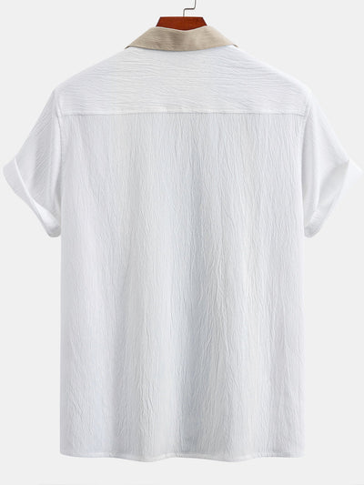 Julián® | Textured Contrast Cuban Shirt