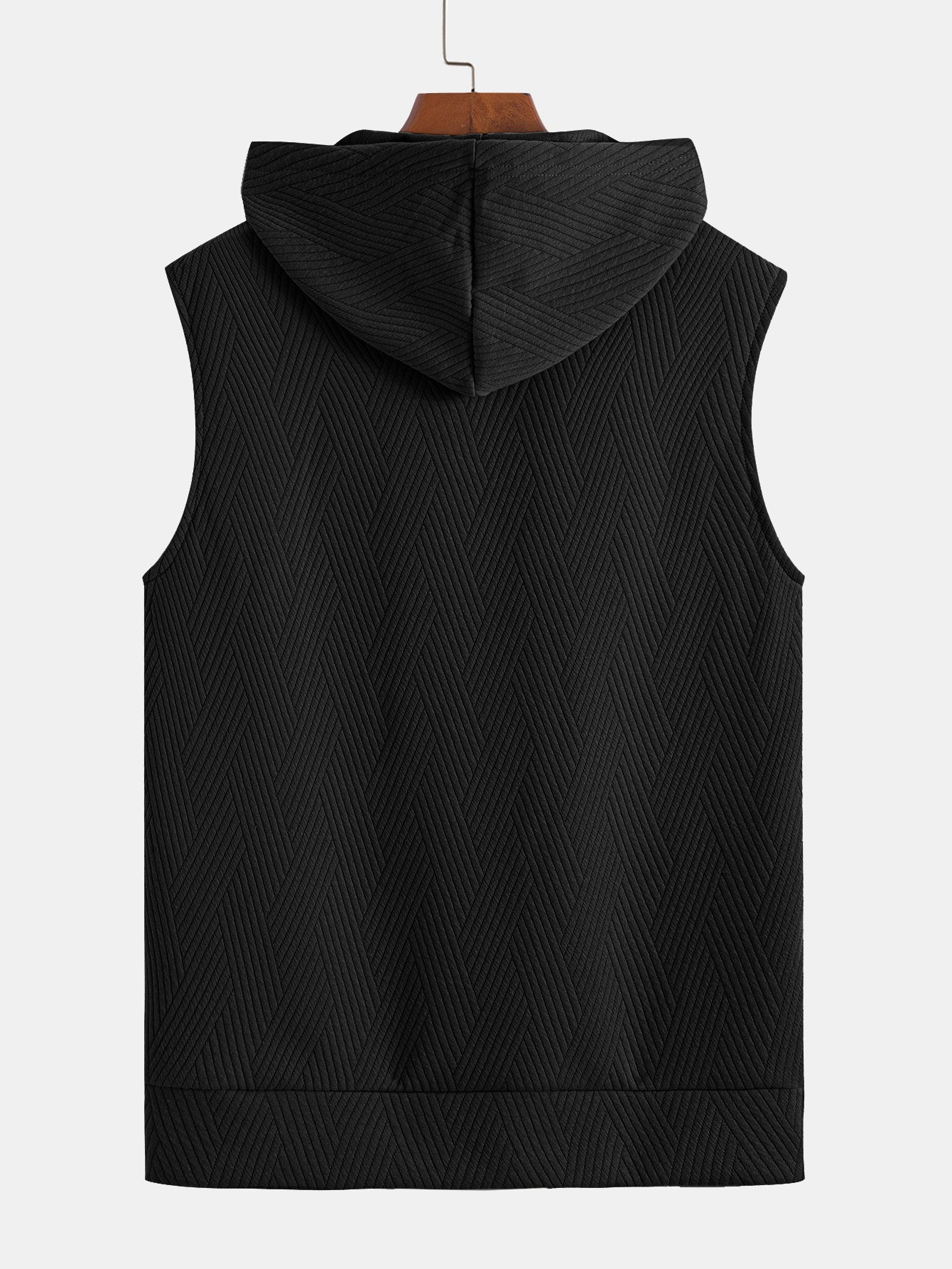 Raymond® | Striped Jacquard Sleeveless Hooded T-Shirt & Shorts