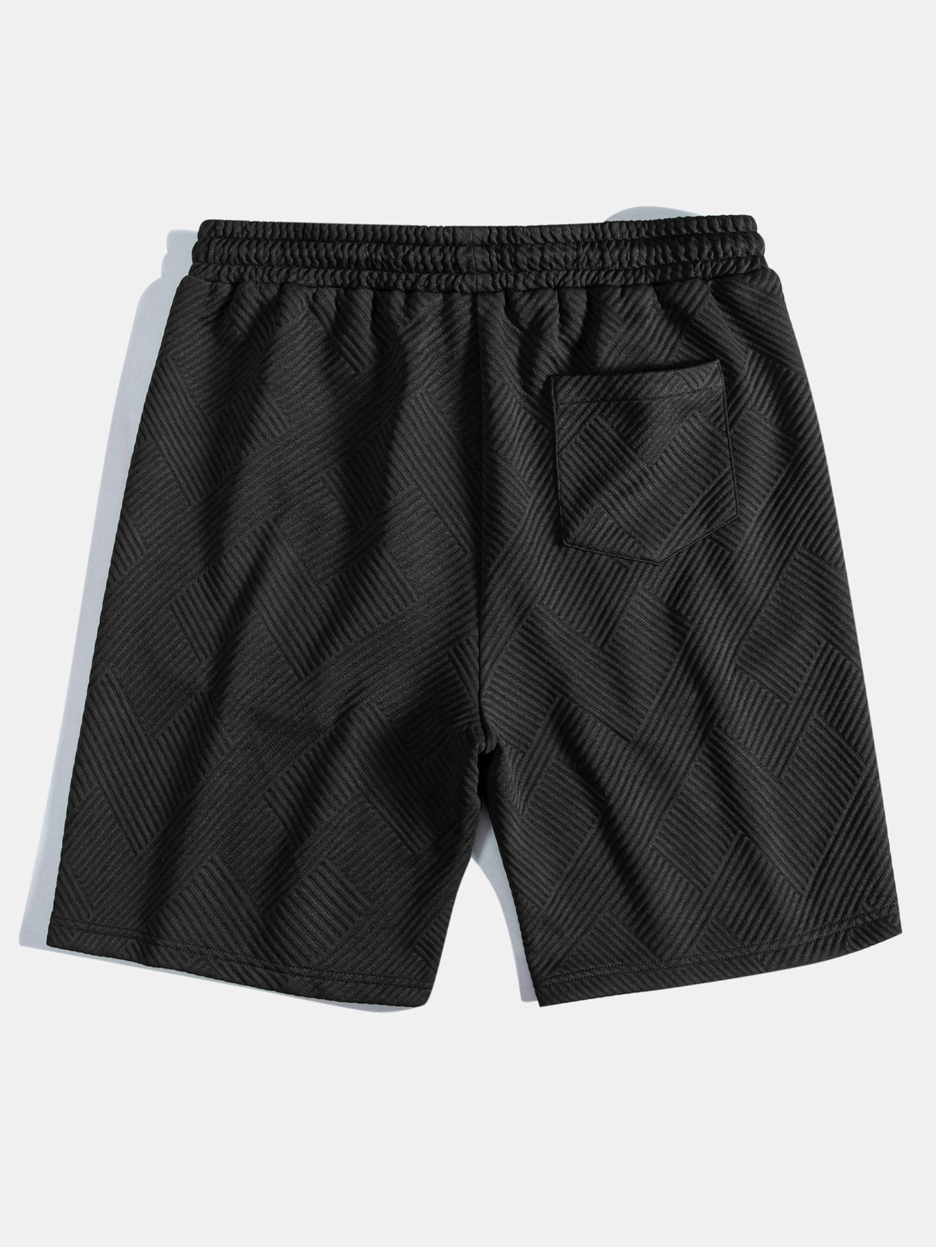 Caesar | Striped Jacquard Drawstring Shorts