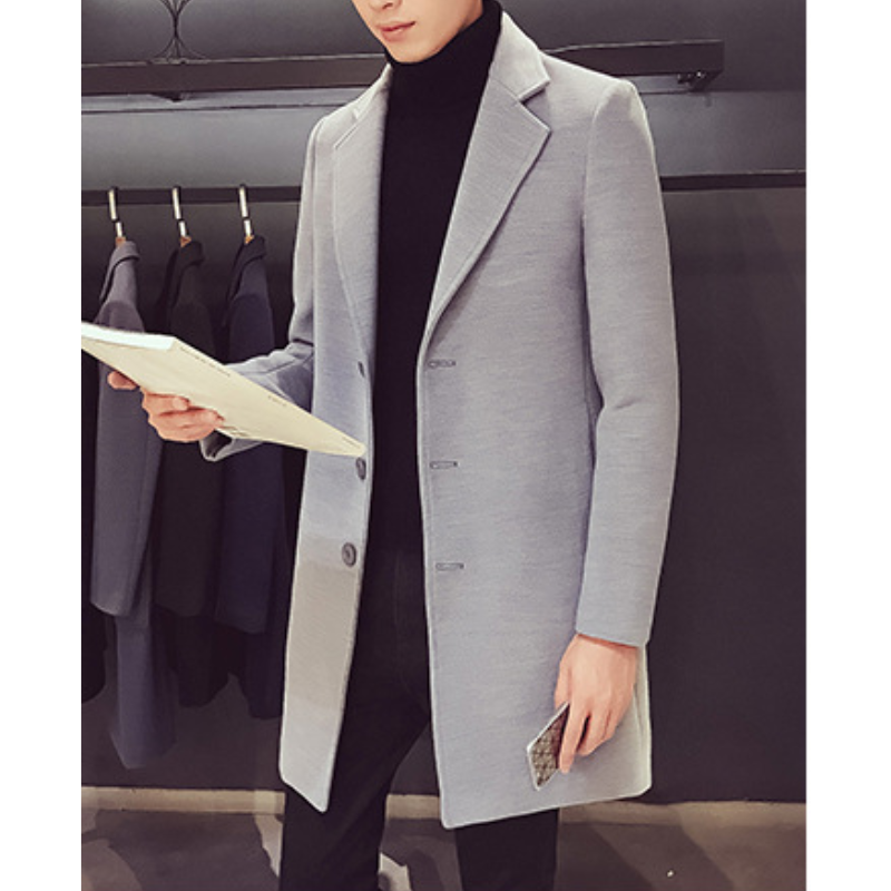 Odel | Men's Wool Coat Elegant Business Jacket - Office and Leisure