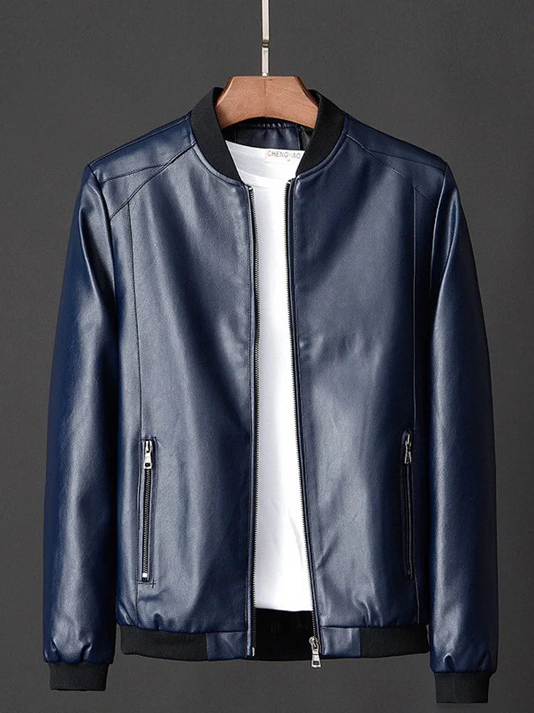 Raiden | Men's leather jacket bomber statement style