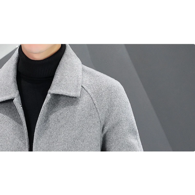 Óscar | Men's Classic Wool Coat - Minimalist Design for Winter