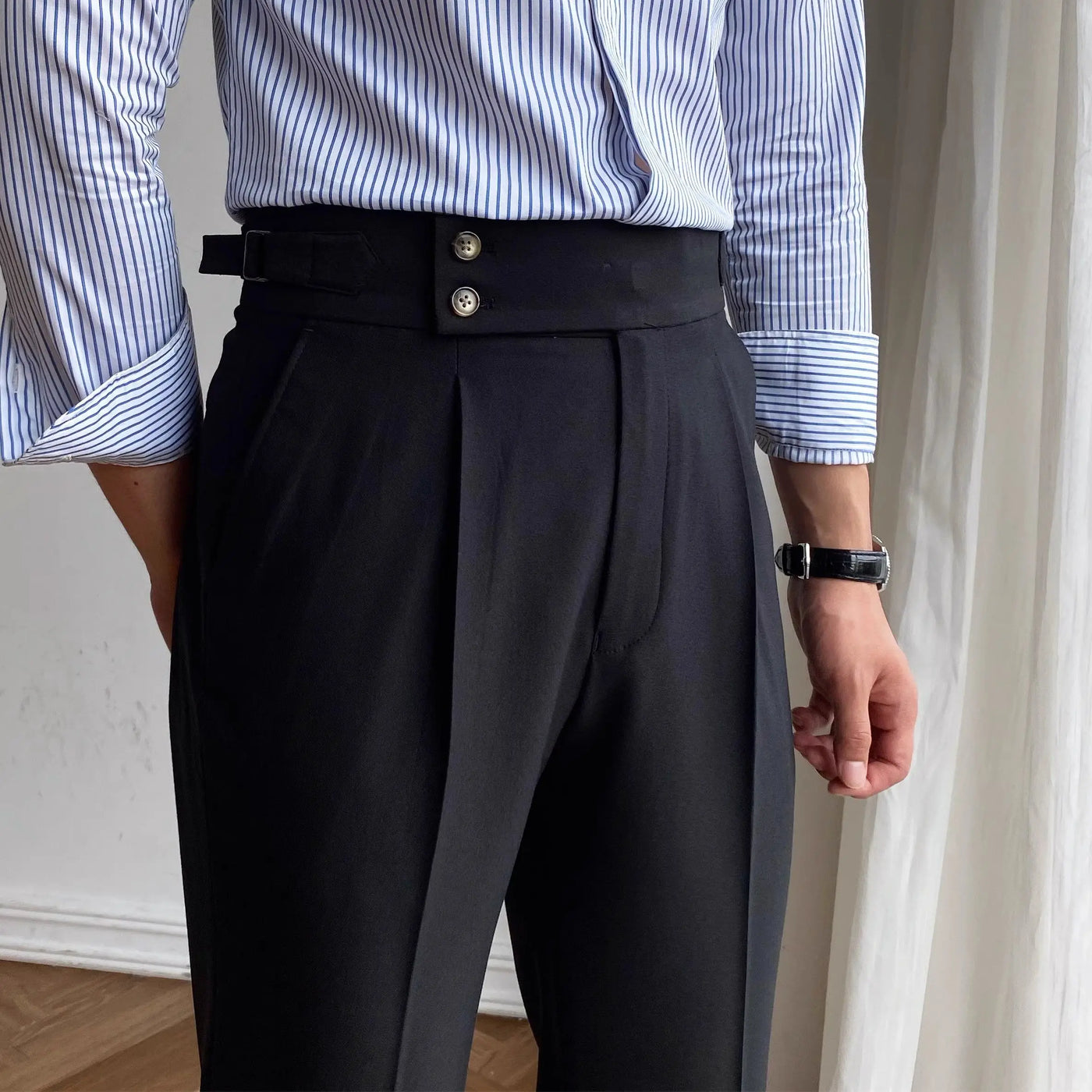 Plácido | Men's Elegant Slim Fit Trousers Business