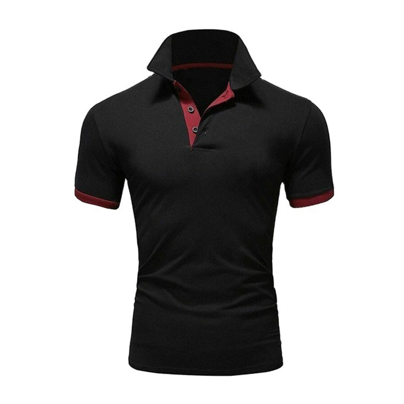 Kaelan® | Plain Short-Sleeved Polo Shirt For Men