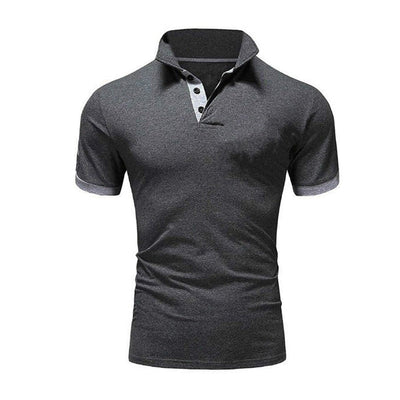 Kaelan® | Plain Short-Sleeved Polo Shirt For Men
