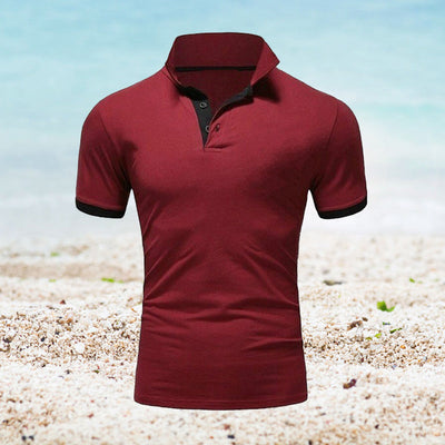 Kaelan® | Plain Short-Sleeved Polo Shirt For Men