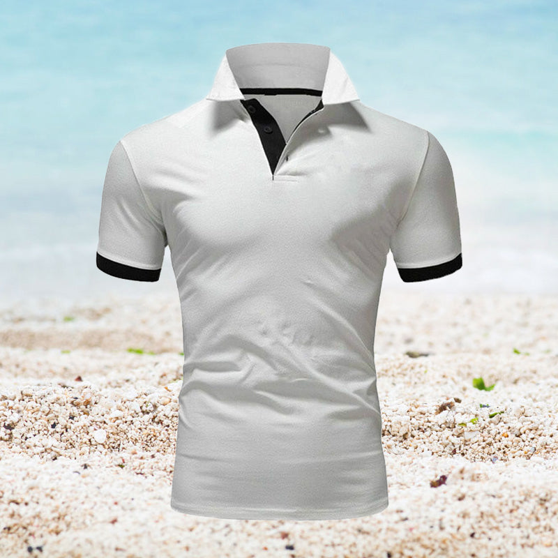 Kaelan® | Plain Short-Sleeved Polo Shirt For Men
