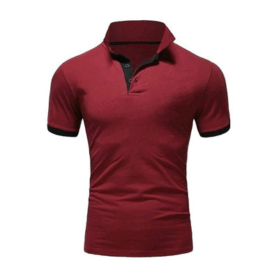 Kaelan® | Plain Short-Sleeved Polo Shirt For Men