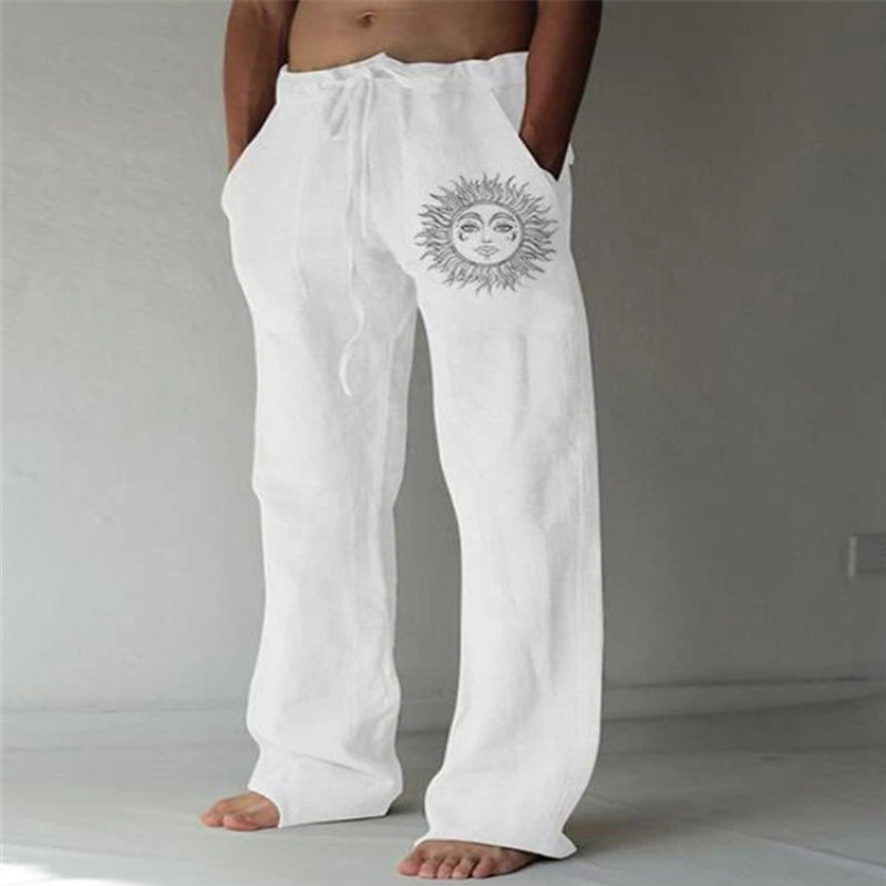 Boniface® | Elastic Solid Color Loose Casual Pants With Drawstring