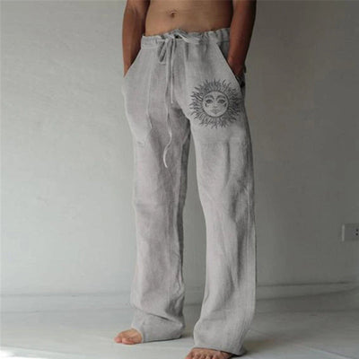 Boniface® | Elastic Solid Color Loose Casual Pants With Drawstring