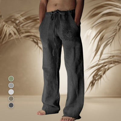 Boniface® | Elastic Solid Color Loose Casual Pants With Drawstring