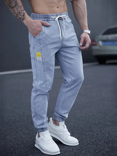 Idris® | Casual Tapered Jeans With Drawstring Waist
