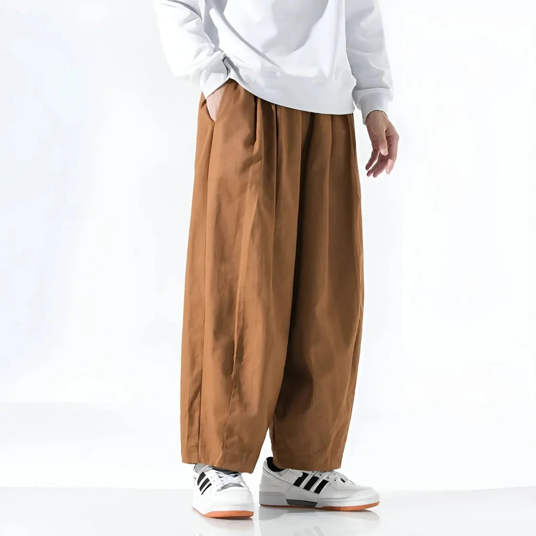 Filiberto | Elliott Oversized Pleated Cotton Pants