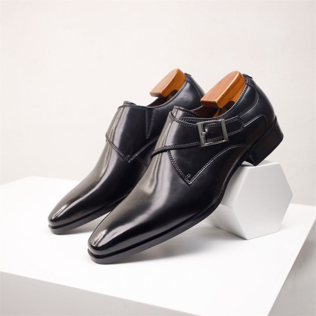 Crosby | Emiliano Classic Buckle Dress Shoes