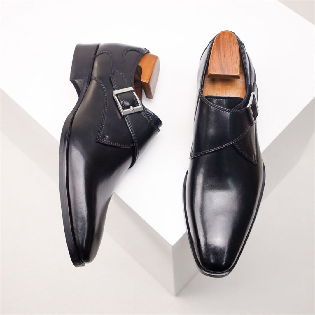 Crosby | Emiliano Classic Buckle Dress Shoes