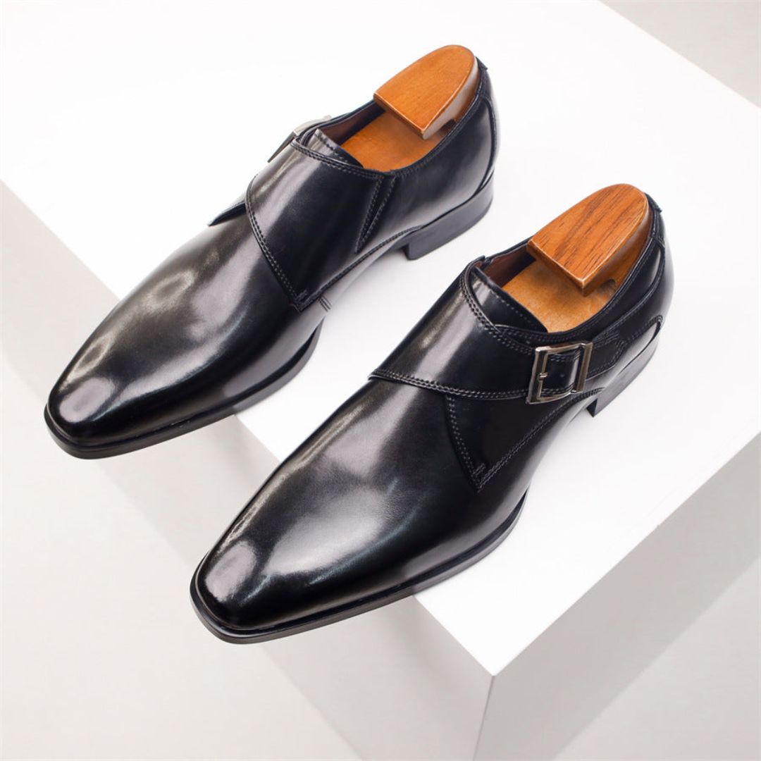 Crosby | Emiliano Classic Buckle Dress Shoes