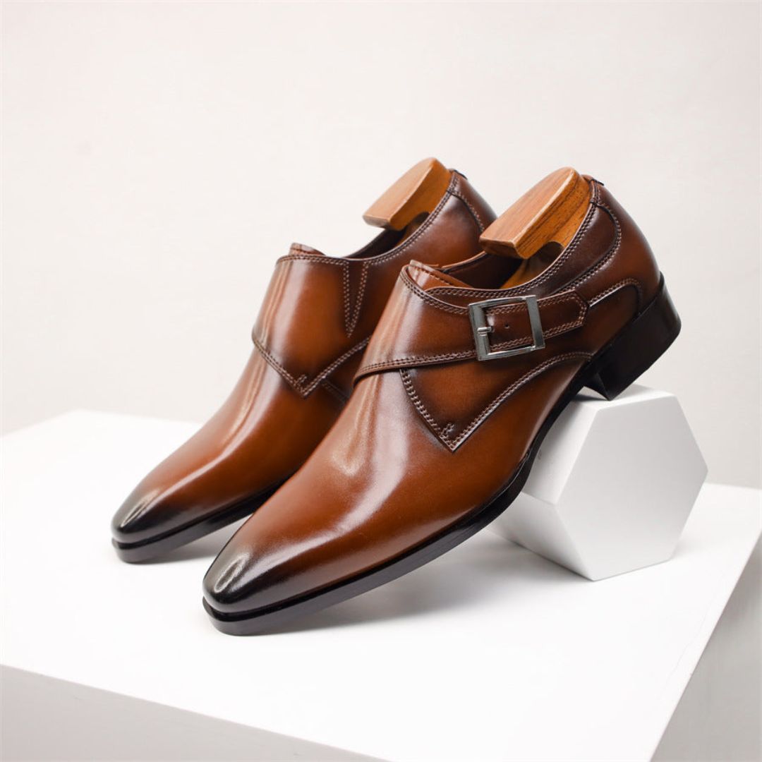 Crosby | Emiliano Classic Buckle Dress Shoes