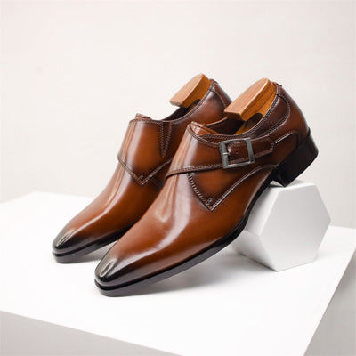 Crosby | Emiliano Classic Buckle Dress Shoes