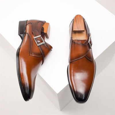 Crosby | Emiliano Classic Buckle Dress Shoes