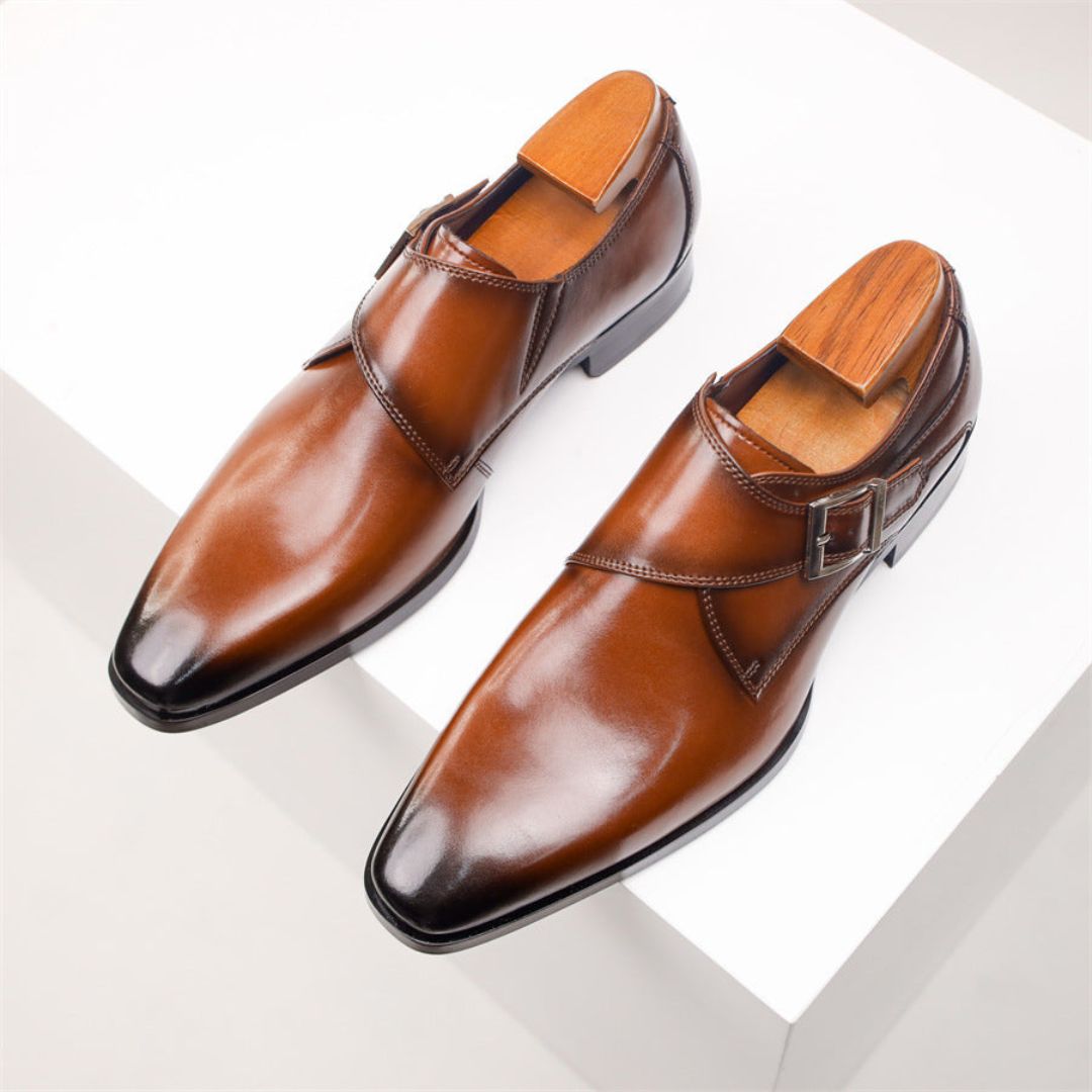 Crosby | Emiliano Classic Buckle Dress Shoes