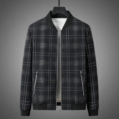 Lope | Eric Plaid Bomber Jacket