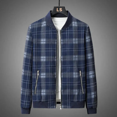 Lope | Eric Plaid Bomber Jacket