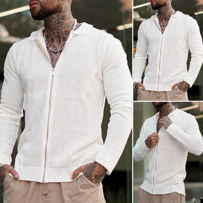 Josiah® | Casual Long-Sleeved Zip-Up Knitted Sweater For Men