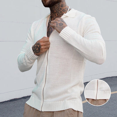 Josiah® | Casual Long-Sleeved Zip-Up Knitted Sweater For Men