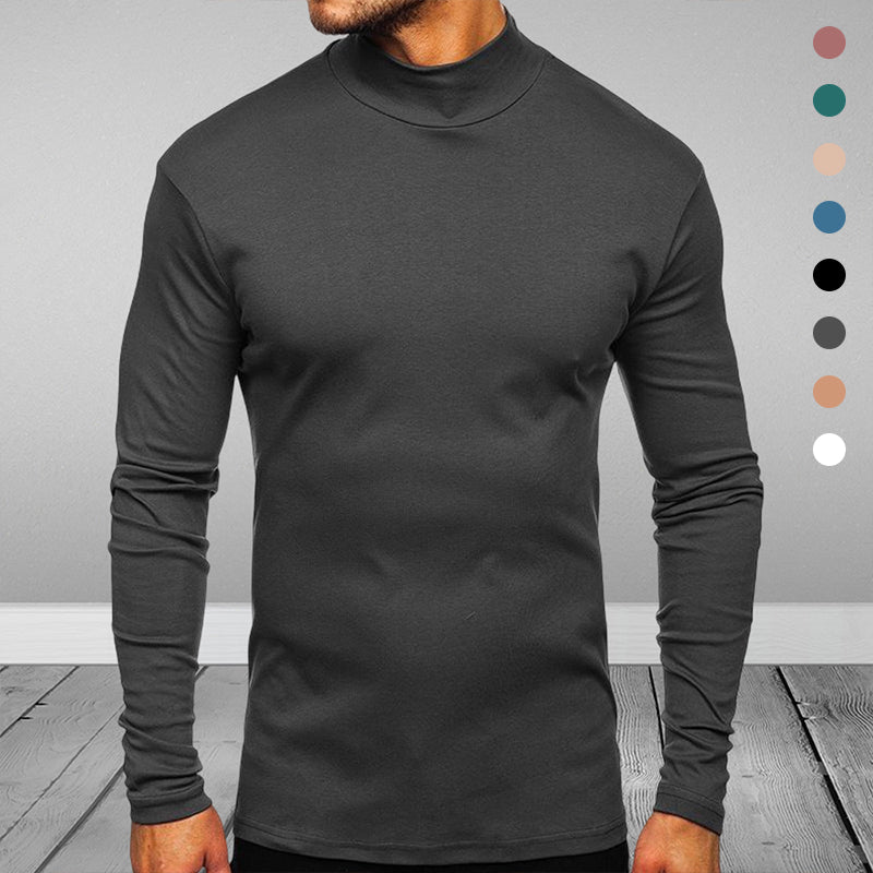 Juniper® | Men'S Solid Color Turtleneck Sweater